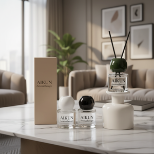 Difusor de Aromas Personalizado Aikun, Set de Fragancia para el Hogar, Botella de Vidrio para Aromaterapia, Caja de Regalo con Varillas de Aroma Naturales para Hotel - Product Image 1