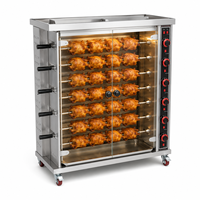 Four à rôtir à gaz robuste pour six poulets, idéal pour la restauration, les shawarmas et les kebabs