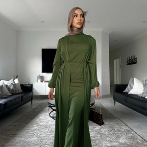 Abito Musulmano Modesto Nisa Islam Plus Size con Tasche, Design Aperto Elegante e Versatile dalla Turchia e Dubai - Product Image 5