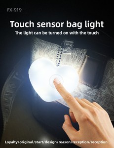 Wholesale Light Bag Lamp Purse Night with Keychain Clip Xmas Gifts Heart Round <b>Star</b> Shaped Touch Sensor for Women Smart Home - Product Image 5