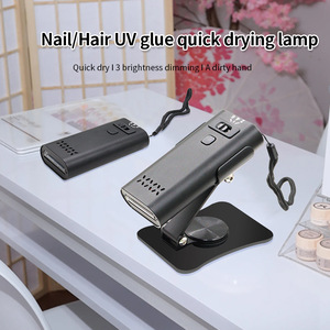 Lampe LED de polymérisation UV transfrontalière pour extensions capillaires et greffe de cils, lumière violette, luminosité réglable, séchage rapide pour - Product Image 3