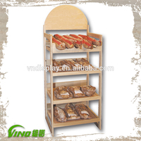Étagère à biscuits multi-niveaux en bois |   Étagère de présentation de produits pour supermarché et magasin de détail