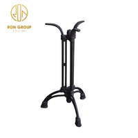 Vente en gros Restaurant restauration jardin extérieur stable quatre griffes cadre de meubles en fonte mentale Base de Table à manger pour plateau en bois