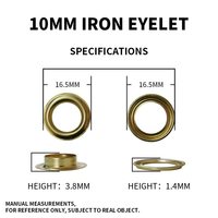 Oeillet pour vêtements Oeillet en acier inoxydable