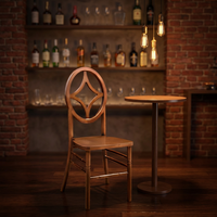 Chaise de bar moderne, confortable, en bois massif, durable, écologique, pour hôtel, maison, extérieur, salon, chambre, mariages, événements
