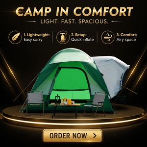 Tente de camping arrière pour voiture familiale, 6-8 personnes, imperméable, trois saisons, abri pliable portable, polyester double couche - Product Image 5