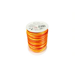 Corda in Nylon Colore Arancione Rosso 2.5mm 50M, Tinta in Sezioni - Product Image 1