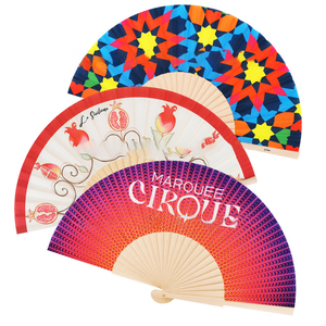 พัดไม้ไผ่พับได้ขนาด 13 นิ้ว สีสันสดใส แบบกำหนดเอง พัดกังฟู พัดเรฟ พัดคลัค - Product Image 2