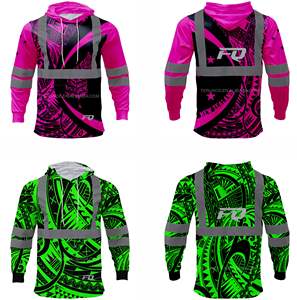 Fq Tùy Chỉnh <span class=keywords><strong>Hi</strong></span> <span class=keywords><strong>VIS</strong></span> Áo Dài Tay Áo Thăng Hoa Mô Hình In Ấn Mỹ Cờ Tên Phản Quang An Toàn Người Đàn Ông Của Quần Áo Làm Hộ Lao động Hoodies - Product Image 4