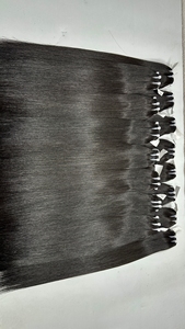 Extensions de cheveux vietnamiens à trame fine, 20 pouces, Super Double Drawn, cheveux humains vierges, volume, couleur noire décolorée - Product Image 2