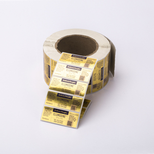 Rollo autoadhesivo de vinilo de PVC brillante personalizado para vino, Perfume, huevo, salsa de sabor impresa UV para etiquetas de embalaje - Product Image 2