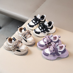 Zapatos deportivos para niños de primavera y otoño, zapatos para papá para niños, zapatos para correr para niñas a la moda, suela blanda ligera, versátil para niños - Product Image 1