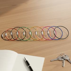 YIWANG - Lotes al por mayor de anillas de acero inoxidable de colores para llaveros y etiquetas de equipaje - Product Image 2