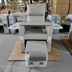 Équipement de salon de beauté nouveau design blanc Chaise de spa pour les pieds de massage Chaise de pédicure inclinable électrique - Product Image 4