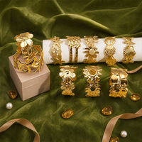 Nouveau Bracelet Ouvert en Métal Plaqué Or, Style Émail Minimaliste, Motif Fleur, Sensation Haut de Gamme, Coloré, en Acier Inoxydable, pour l'Exportation