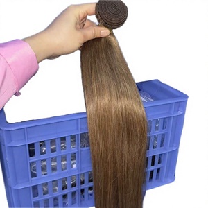 Extensiones de Cabello Humano Brasileño 10A, Liso, con Cutícula Alineada, Natural, Suave, con Puntas Gruesas, de 32, 34, 36, 38 y 40 Pulgadas - Product Image 1