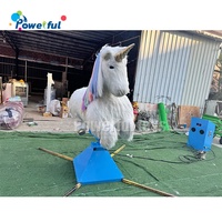 Carnaval Amusement Gonflable Mécanique Licorne Équitation Cheval pour Adultes Gonflable Mécanique Taureau Rotation