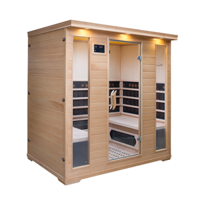 Sang trọng 1-2 người ngoài trời Cedar Cube phòng tắm hơi vuông Spa phòng tắm hơi cabin bởi nhà sản xuất - Product Image 1