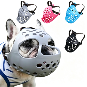 Short Snout <strong>Dog</strong> <strong>Muzzle</strong>,Soft Silicone Flat Faced <strong>Muzzle</strong> for French Bulldog Shih Tzu &amp; <strong>Pug</strong> for Biting Chewing Licking and Grooming - Product Image 1
