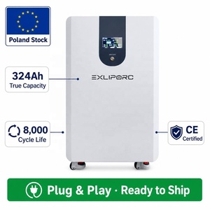 Poland Stock 16kWh LiFePO4 Floor <b>Battery</b> 51.2V 324Ah True Capacity 8000 Cycles CE Certified Solar Home <b>Backup</b> - Product Image 1