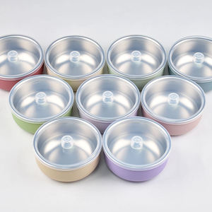 <span class=keywords><strong>Nuevo</strong></span> Plato de Silicona de Grado Alimenticio con Doble Oreja <span class=keywords><strong>para</strong></span> Bebés, Platos de Alimentación con Succión de Acero Inoxidable 304 con Cubierta de Silicona Extraíble - Product Image 1