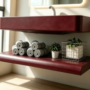 <span class=keywords><strong>Mobile</strong></span> <span class=keywords><strong>Bagno</strong></span> Sospeso Moderno con Lavabo in Pietra, Ecologico e Durevole, a Doppio Strato, per Cucina e Uso Ospedaliero - Product Image 5