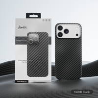 JOYPORODO V-K01 Étui de téléphone magnétique en fibre d'aramide de luxe, ultra-léger et fin, offrant une sensation tactile ultime pour iPhone Android
