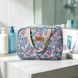 Large Capacity Waterproof Toiletry <b>Bag</b> Travel Cosmetic Makeup Organizer <b>Bag</b> with Zipper for Gym Bathing Custom Logo - Product Image 4