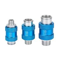 Vanne à glissière manuelle série HSV, filetage mâle, commande pneumatique, pour système pneumatique
