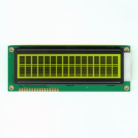 MJ1602M 16X2 Modul Tampilan LCD Karakter 64.0X14.4Mm STN Biru Negatif 5V 3.3V Panel Kontrol Industri Instrumen Medis COB