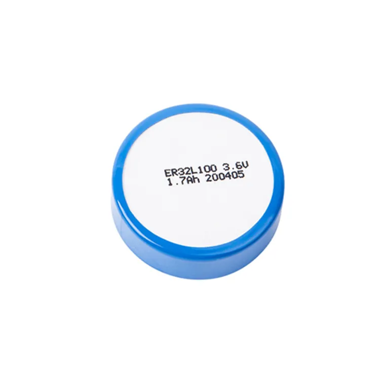 Li-SOCL2 3.6V 1700mAh 1/6D size primary lithium battery ER32L100 coin button cell