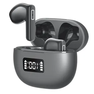 2023 Model Terbaik iB211 ENC earbud latensi rendah suara Stereo earphone tampilan LED In-ear musik