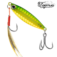 Umpan Pancing Logam Aotuo Laris untuk Mancing di Pantai, Model Jig dengan Kail Ganda untuk Ikan Seabass Air Asin