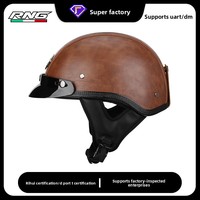 Casque Rétro Personnalisable Demi-Coque pour Moto et Vélo Électrique Taille MLXL – Best-Seller Transfrontalier Prince Cruiser