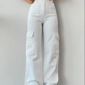 Thấp Moq Phụ Nữ Vận Chuyển Hàng Hóa Quần Của Phụ Nữ Giữa Tăng Giản Dị Thời Trang Hàng Hóa Quần Cộng Với Kích Thước Phụ Nữ Quần - Product Image 4