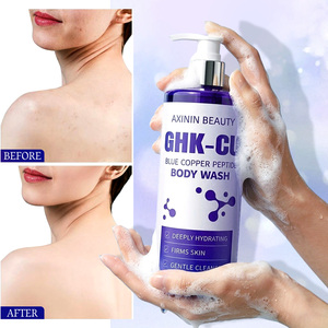 Ensemble de soins corporels Aixin Private Label, lotion hydratante pour le corps à la niacinamide et au peptide de cuivre <span class=keywords><strong>bleu</strong></span>, gel douche anti-rides - Product Image 4