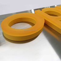 Lettres LED en acrylique à double éclairage latéral haute luminosité, personnalisées pour l'extérieur et l'intérieur, nom de marque de magasin, enseigne lumineuse double face
