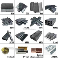 Fournisseur d'usine : Clous agrafeurs en acier N17 de haute qualité, calibre 16, 7/16 po, couronne moyenne, tige lisse, meilleur prix, vente chaude
