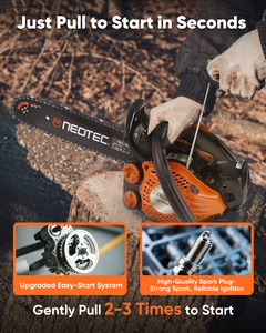 Motosierra de gasolina <span class=keywords><strong>Neotec</strong></span> Quality Ncs2511-12 de 25cc para cortar madera - Product Image 5