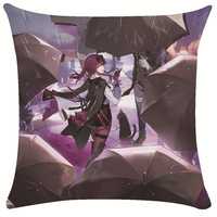 Housse de coussin imprimée moderne Honkai Star Rail, vente à l'Anime Expo, 100% polyester, usage domestique, hôtel, cadeau, revente, dropshipping