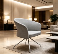 Fauteuil à base métallique, directement de l'usine, pour cantine, salle à manger, espace détente de bureau, ou café.