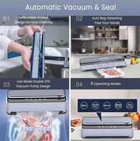 95kPa 135W 4-8L/min sellado 30cm humedo seco 5mm 7mm junta de silicona envasadora al vacio selladora al vacio de alimentos