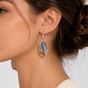 Orecchini Pendenti Vintage con Motivi in Pietra, Semplici ed Eleganti per Donne - Product Image 2