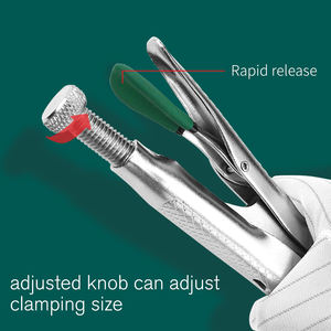 LAOA-Alicates de bloqueo, herramienta de soldadura de punta redonda de acero, de punta redonda, pinza de bloqueo de mandíbula recta - Product Image 5