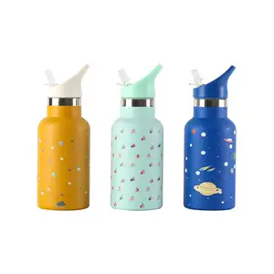 12oz Stainless Steel Custom Colors Thermos Sublimation Water Bottle Kid Water Bottles Outdoor Travel Bottle