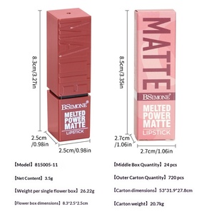 Lápiz Labial Mate Impermeable de <span class=keywords><strong>Alta</strong></span> Gama al por Mayor, Larga Duración, Hidratante, No Reseca, Fabricantes de Lápices Labiales - Product Image 6