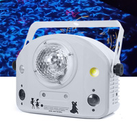 Bande lumineuse LED QSE à effet d'ondulation d'eau 4-en-1 avec stroboscope et laser pour soirées KTV, contrôle DMX512, CRI élevé 95