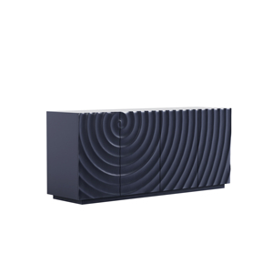 Hiện Đại Hình Chữ Nhật Hải Quân Màu Xanh Lưu Trữ 4 Cửa Xoắn Ốc Hạt Giọng Lưu Trữ <span class=keywords><strong>Sideboard</strong></span> Đơn Lập Lưu Trữ Tủ Tự Chọn - Product Image 4