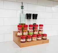 Étagère à épices extensible à 3 niveaux, moderne, écologique, personnalisable en usine, pour le rangement et l'organisation de la cuisine