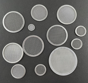 Disque filtrant en maille de fil d'acier inoxydable avec écran tissé rond en métal plissé pour la filtration industrielle - Product Image 1